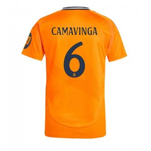 Billiga Real Madrid Eduardo Camavinga #6 Bortatröja 2024-25 Kortärmad